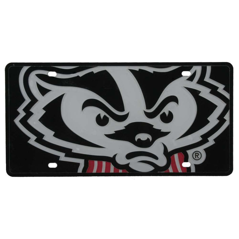 NCAA Wisconsin Badgers Full Color Mega Inlay License Plate