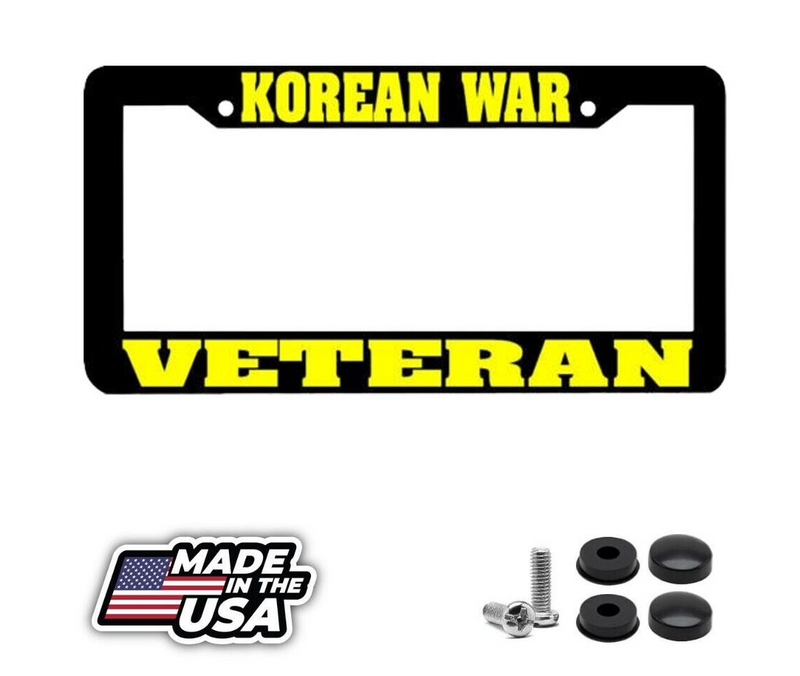 KOREAN WAR VETERAN License Plate Frame