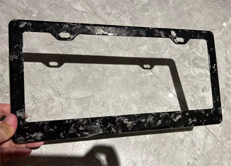 FORGED CARBON FIBER AUTO CAR License Plate Frame FIT FOR USA/CANADA CAR