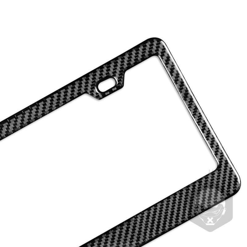 Real 100% Carbon Fiber License Plate Frame Cover With Free Caps US Stock