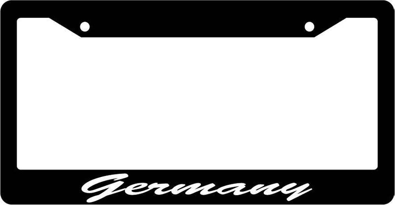 Black License Plate Frame CURSIVE Germany Auto Accessory 1313  Mod-GRAPH9856236-1935