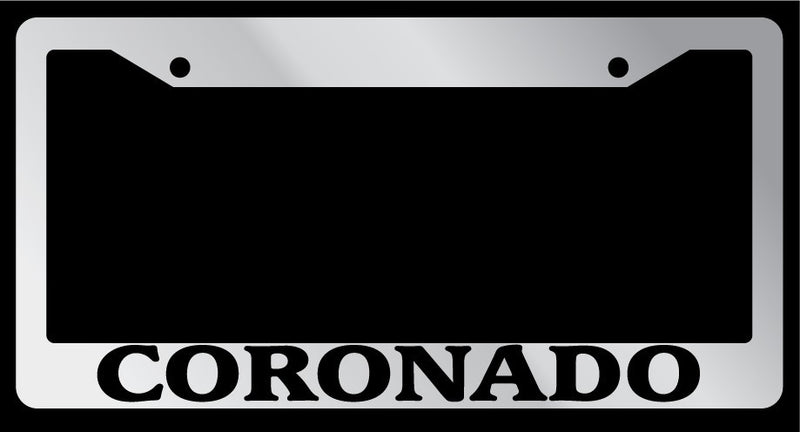 Chrome License Plate Frame Coronado Auto Accessory 2000  Mod-GRAPH9856236-4209