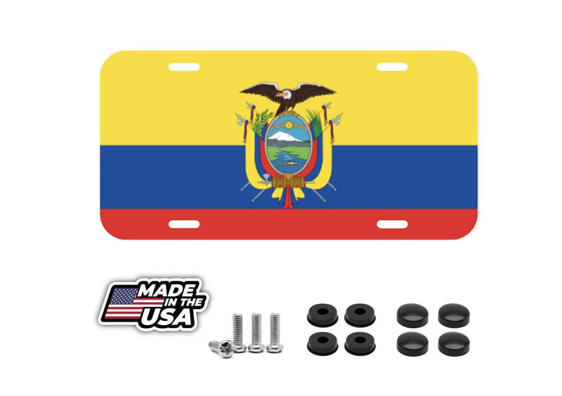 Ecuador Ecuadorian Guayaquil Quito Cuenca License Plate Front Auto Tag Plate