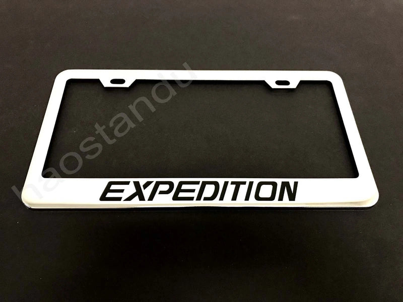 1x EXPEDITION STAINLESS STEEL LICENSE PLATE FRAME + Screw Caps*