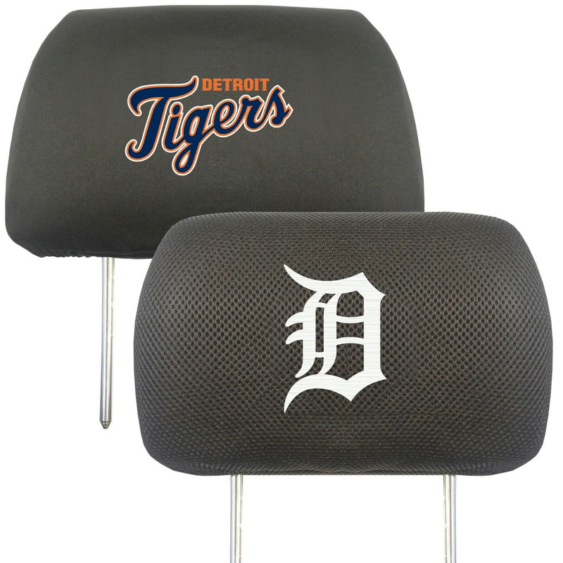 MLB Detroit Tigers 2-Piece Embroidered Headrest Covers