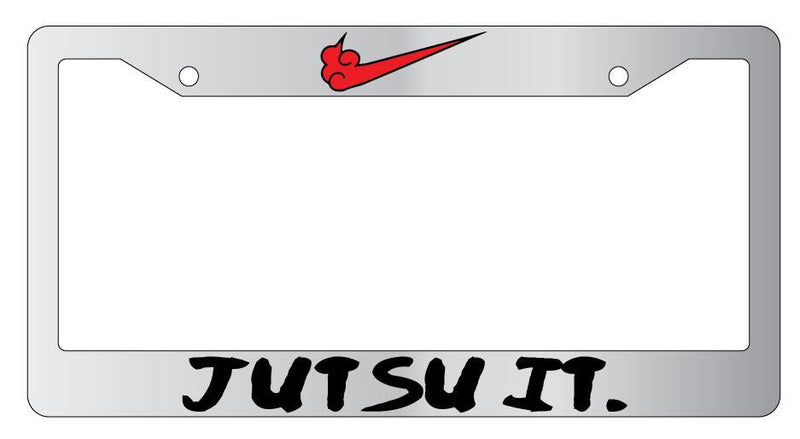 Jutsu It Chrome License Plate Frame Auto Naruto  Mod-GRAPH9856236-5145
