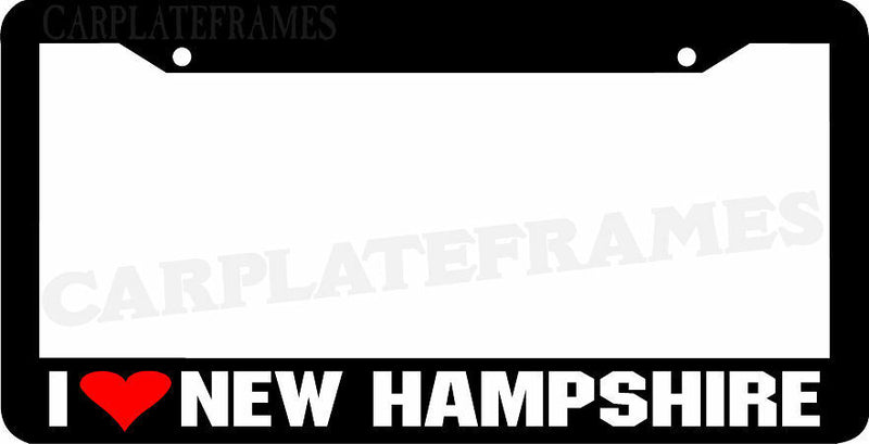 I LOVE New Hampshire License Plate Frame