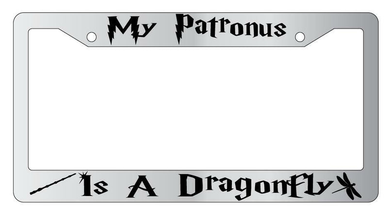 My Patronus Is A Dragonfly Chrome METAL License Plate Frame For Harry Potter  Mod-GRAPH9856236-10053