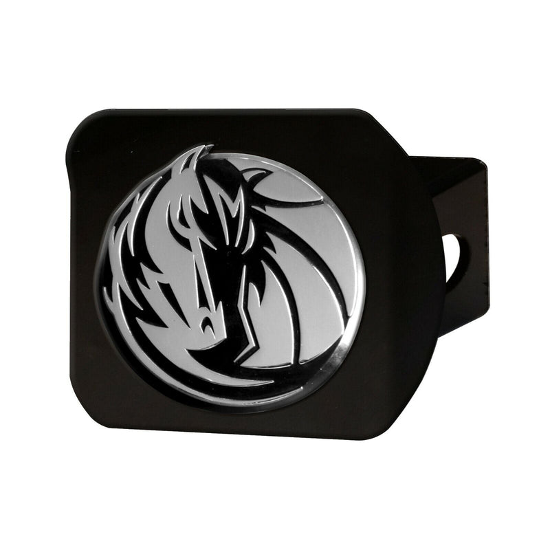 NBA Dallas Mavericks 3D Chrome on Black Metal Hitch Cover