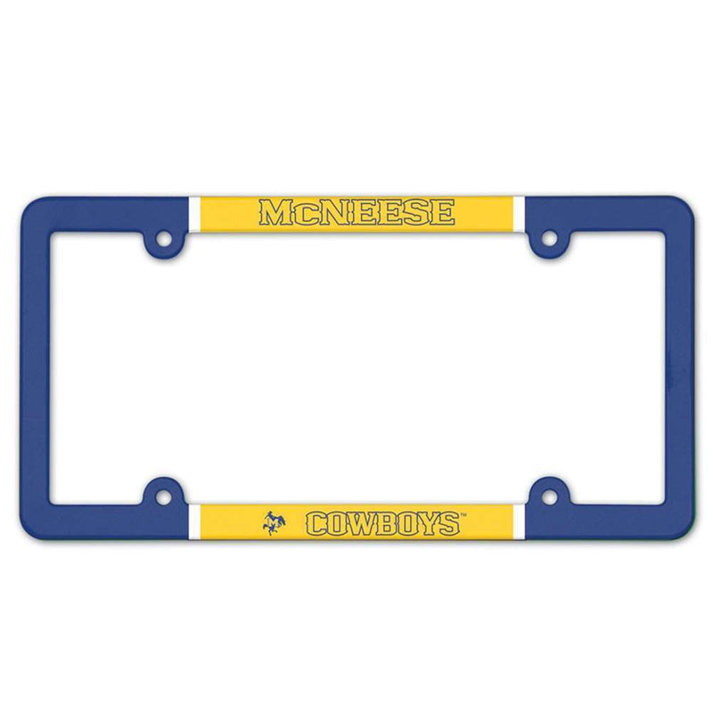 NCAA McNeese State Cowboys Plastic License Plate Frame