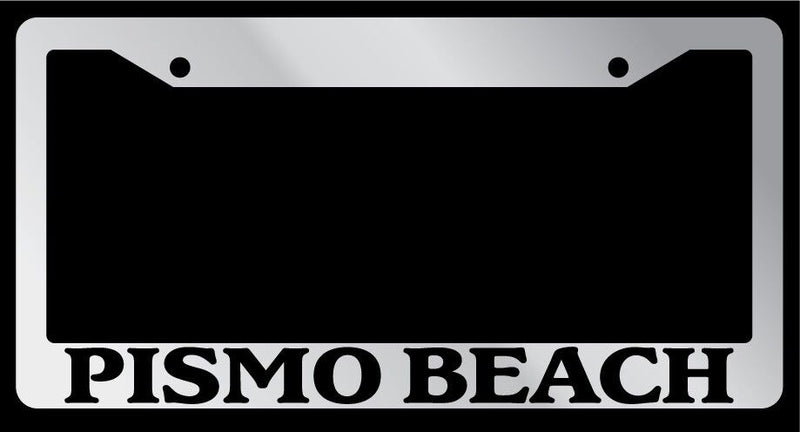 Chrome License Plate Frame "Pismo Beach" Auto Accessory Novelty 2530  Mod-GRAPH9856236-4425