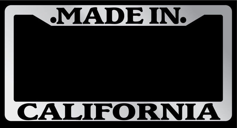 Chrome METAL License Plate Frame Made In California Auto Accessory 1152  Mod-GRAPH9856236-10001