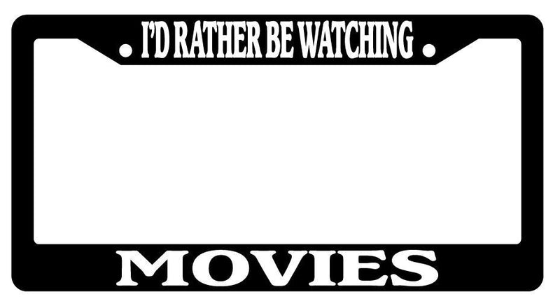 Black License Plate Frame I&