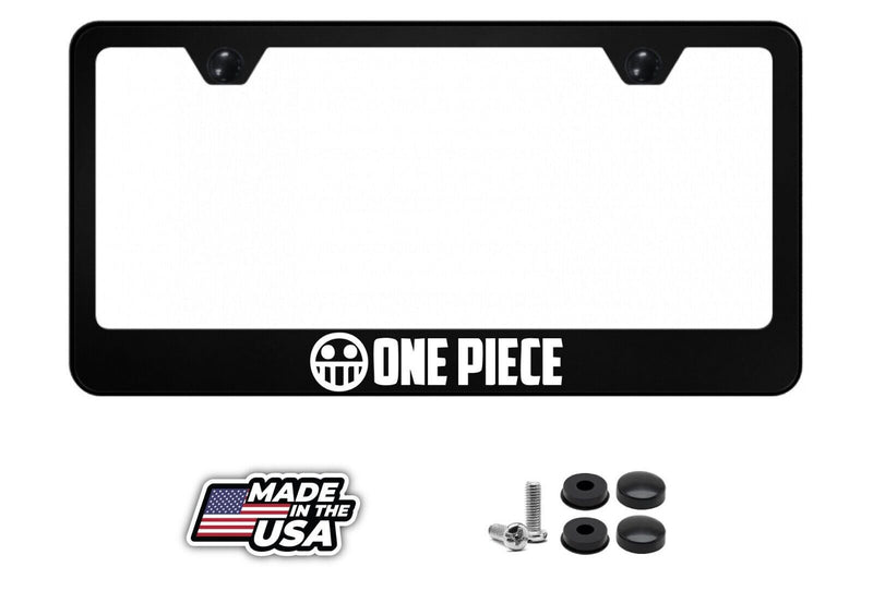ONE PIECE DUFFY License Plate Frame ; White ; Japanese Anime ; USA