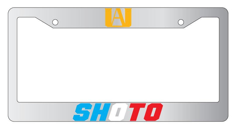 Shoto Chrome METAL License Plate Frame Auto My Hero Academia  Mod-GRAPH9856236-8683