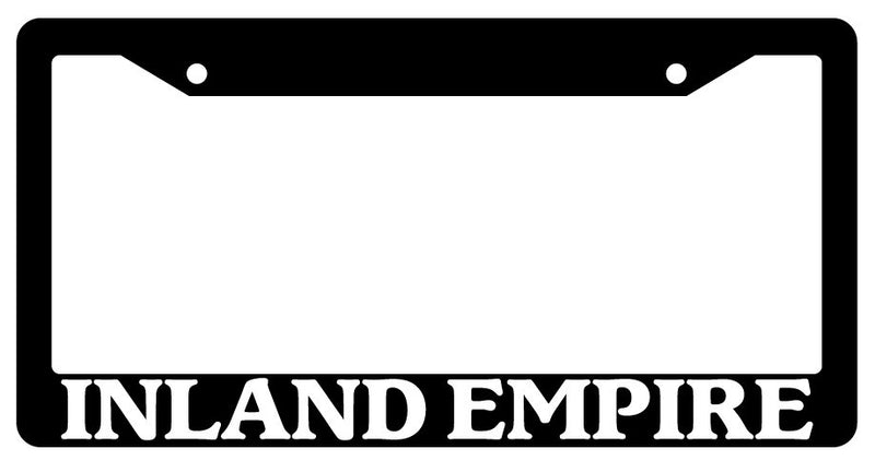 Black License Plate Frame Inland Empire City State Auto Accessory 1479  Mod-GRAPH9856236-337
