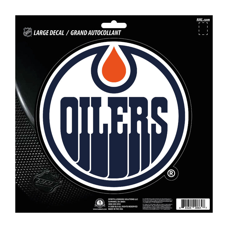 NHL Edmonton Oilers Decal Large 8"X8" Auto RV Boat Cooler Luggage