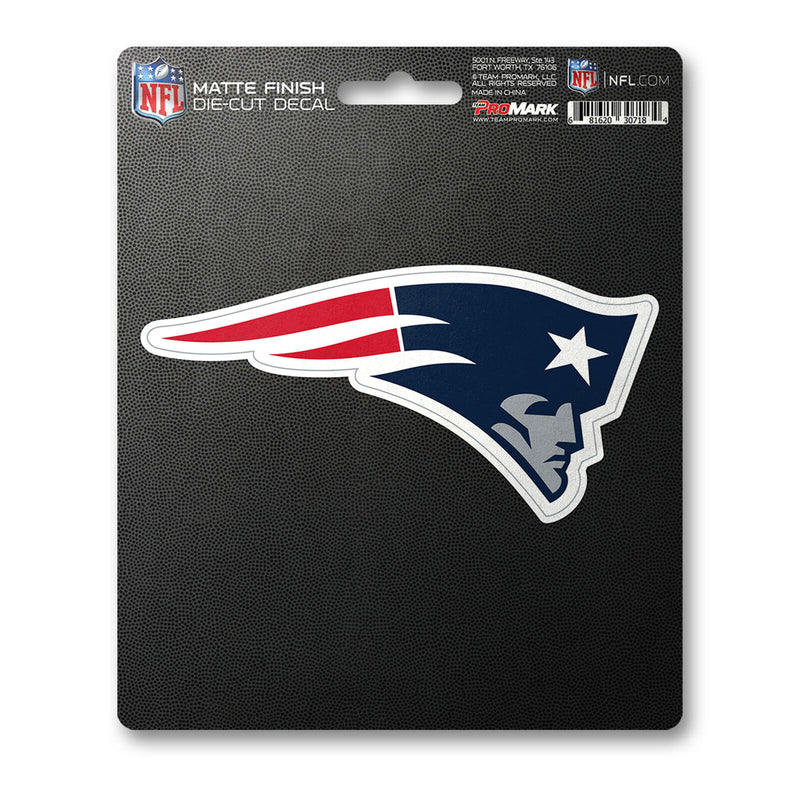 NFL New England Patriots Decal Matte 5"X6.25" Auto Boat Cooler Luggage