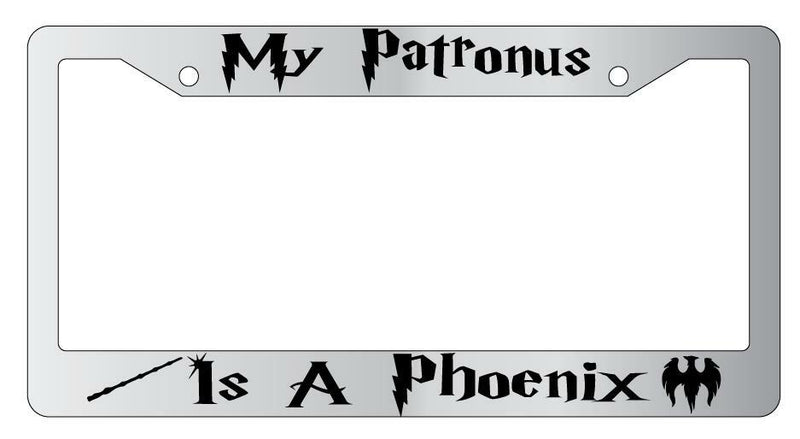 My Patronus Is A Phoenix Chrome METAL License Plate Frame For Harry Potter  Mod-GRAPH9856236-10069