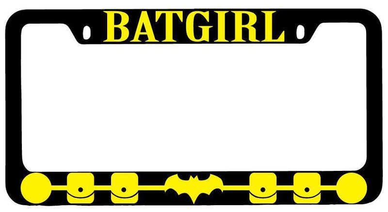 Batgirl Black METAL License Plate Frame DC  Mod-GRAPH9856236-7788