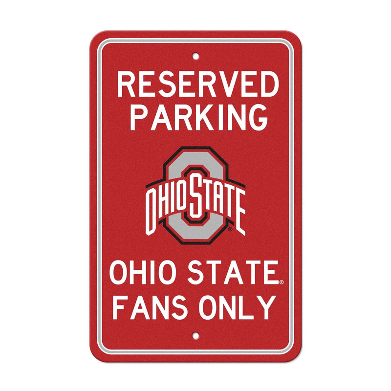 NCAA Ohio State Buckeyes Reserved Parking Sign Large Decor 12"x 18"