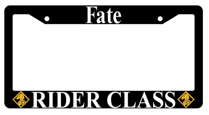 Fate Rider Class Black Plastic License Plate Frame Auto  Mod-GRAPH9856236-1937