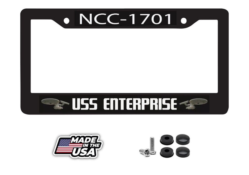 NCC-1701 USS Enterprise Star Trek Nasa Space Sci-Fi Car License Plate Frame