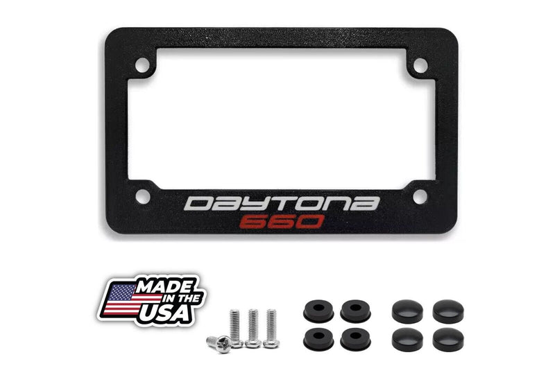 For Triumph Daytona 660 Textured Motorcycle License Plate Frame (All Years)