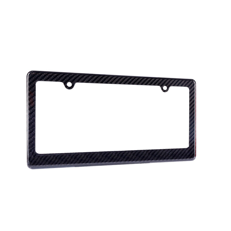 REAL 100% CARBON FIBER LICENSE Plate Frame COVER ORIGINAL 3K TWILL JDM /FF v3
