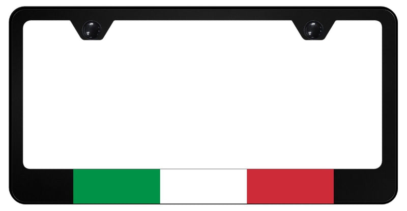 Italy Italian License Plate Frame, Black High-grade 304 Stainless Steel