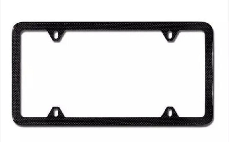 BMW Carbon Fiber Slim Line License Plate Frame for All Vehicles