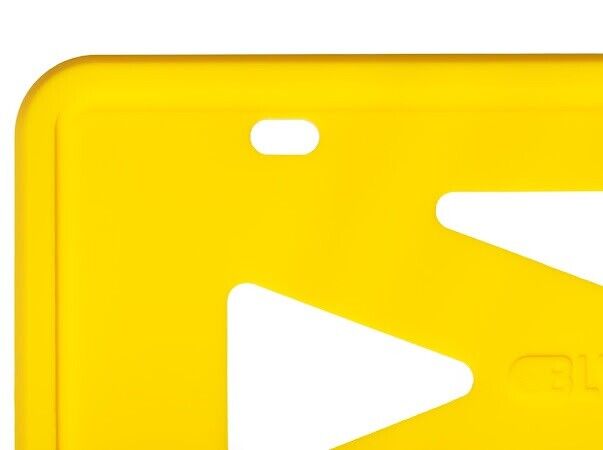 Silicone Yellow License Plate Frame Cover Front Back Bracket Rust-Proof