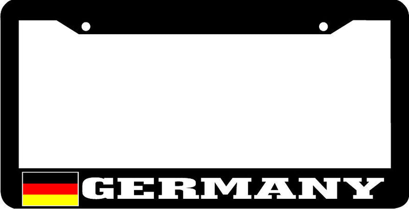 GERMANY Black frame flag License Plate Frame