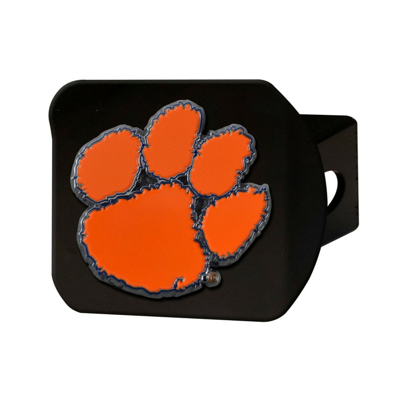 NCAA Clemson Tigers 3D Color on Black Metal Hitch Cover