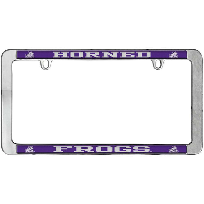 NCAA TCU Horned Frogs Thin Metal License Plate Frame