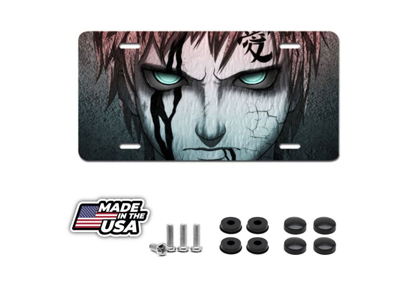 Naruto Gaara Ninja License Plate Auto Truck Car Tag Video Game Anime