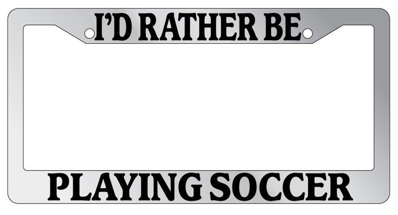 Chrome METAL License Plate Frame I&