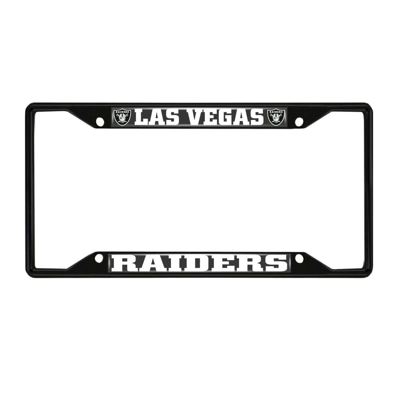 NFL Las Vegas Raiders Black Metal License Plate Frame