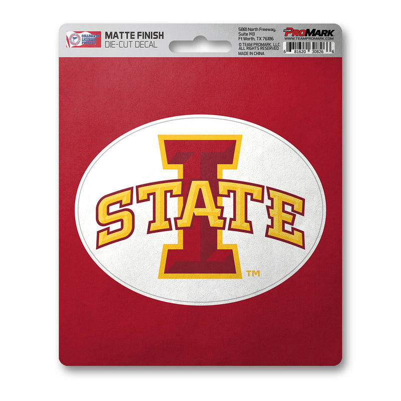 NCAA Iowa State Cyclones Decal Matte 5"X6.25" Auto Boat Luggage