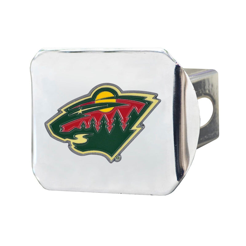 NHL Minnesota Wild 3D Color on Chrome Metal Hitch Cover