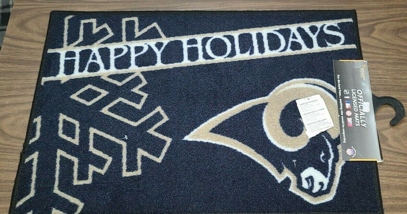 NFL Los Angeles Rams "Holiday" Starter Mat Area Rug 19"x 30"