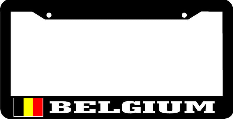 BELGIUM flag License Plate Frame