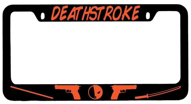 Deathstroke Black METAL License Plate Frame DC  Mod-GRAPH9856236-7793