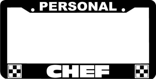 PERSONAL CHEF License Plate Frame