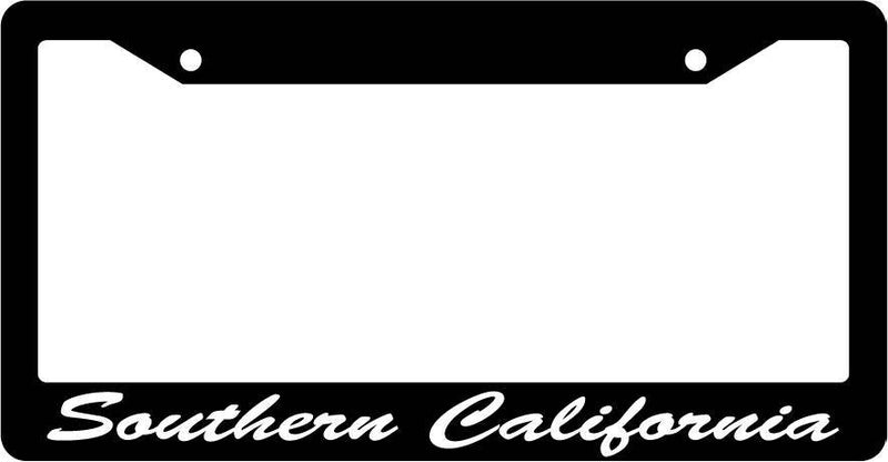 Black License Plate Frame CURSIVE Southern California Auto Accessory Novelty  Mod-GRAPH9856236-2388