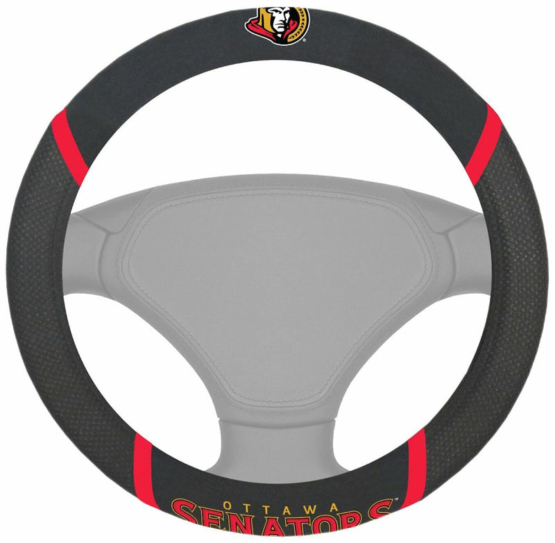 NHL Ottawa Senators Embroidered Steering Wheel Cover