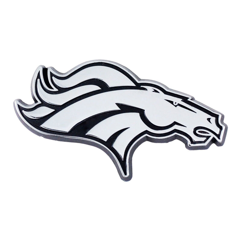 NFL Denver Broncos Diecast Chrome 3D Auto Emblem