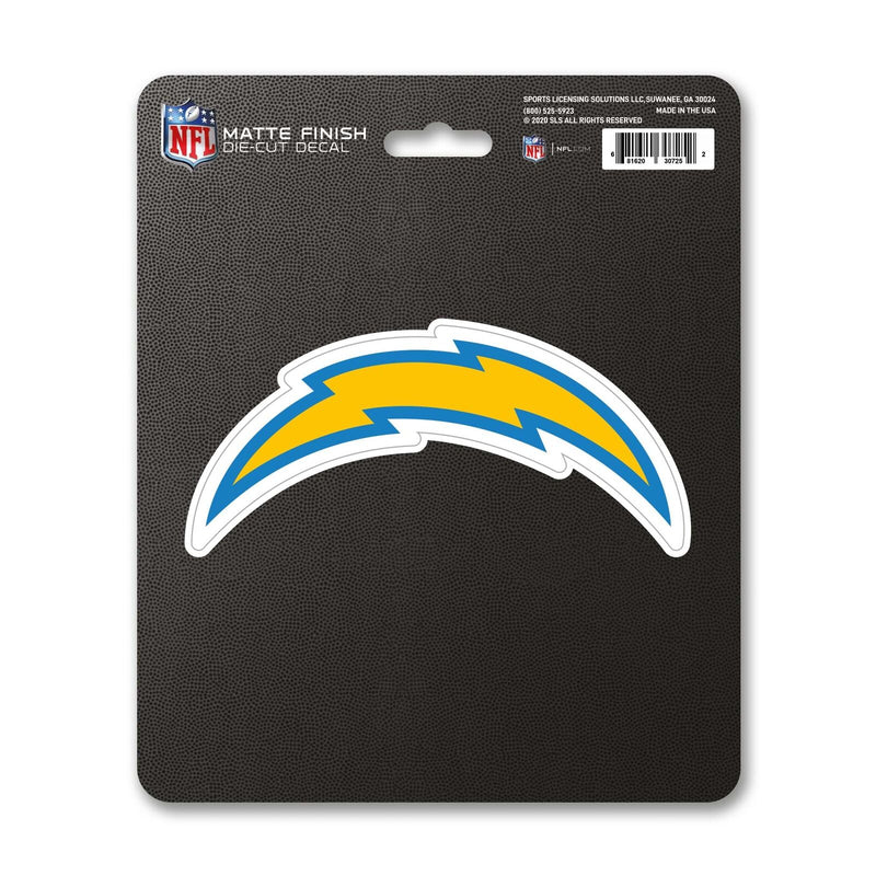 NFL Los Angeles Chargers Decal Matte 5"X6.25" Auto Boat Cooler Luggage