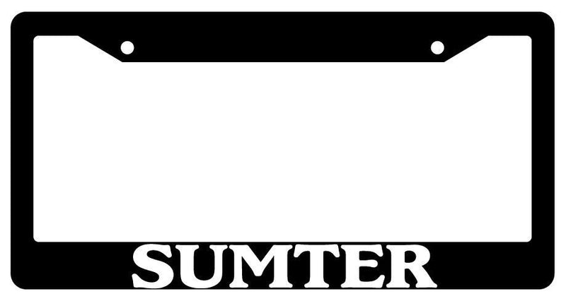 Black License Plate Frame New City State Sumter Auto Accessory 2677  Mod-GRAPH9856236-1420