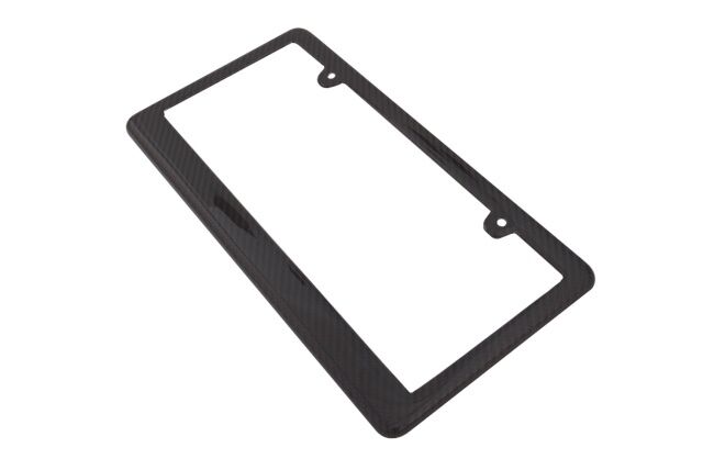 REAL 2PCS 100% CARBON FIBER LICENSE Plate Frame COVER ORIGINAL 3K JDM /FF A2